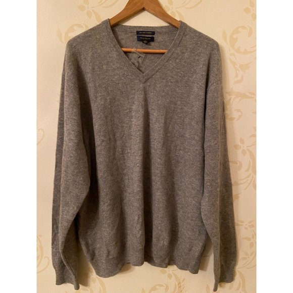 New! Club Room Luxury 100% Cashmere Gray Sweater M